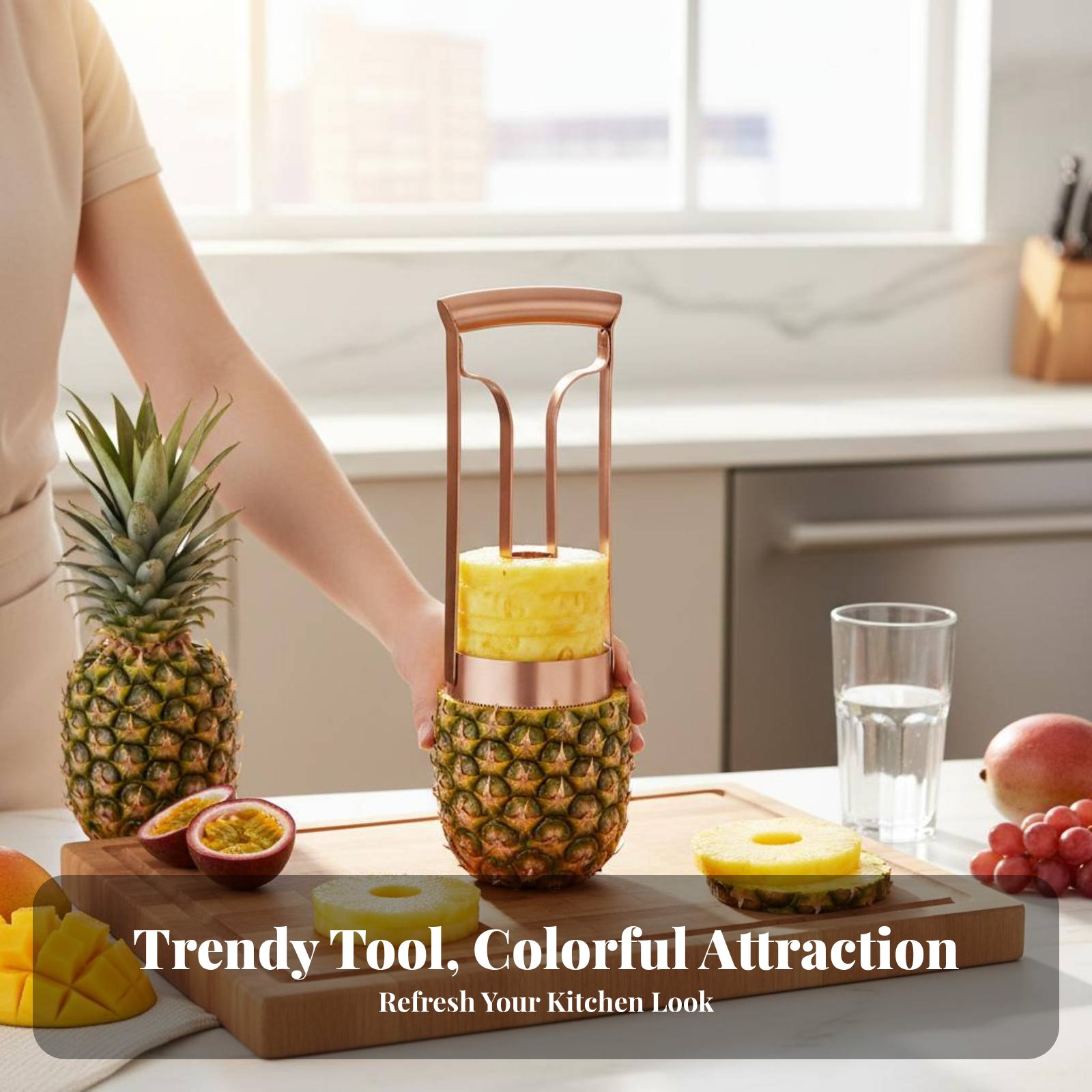 Stainless Steel Pineapple Cutt - Kitchen Gadgets In 评论和价格