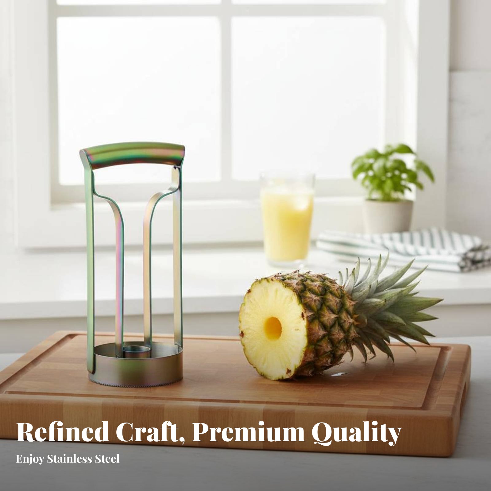 Stainless Steel Pineapple Cutt - Kitchen Gadgets In 评论和价格