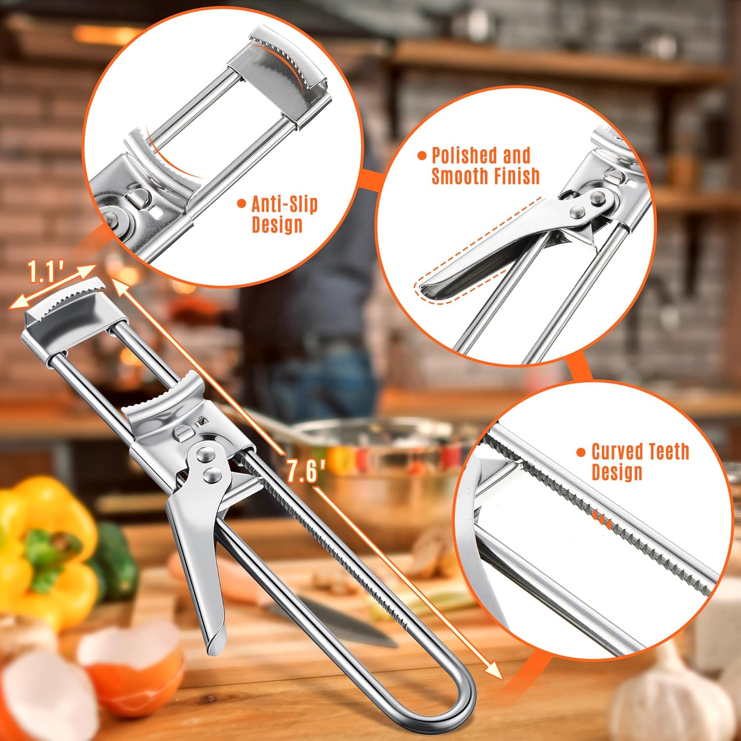 Adjustable Stainless Steel Jar - Kitchen Gadgets Men 评论和价格