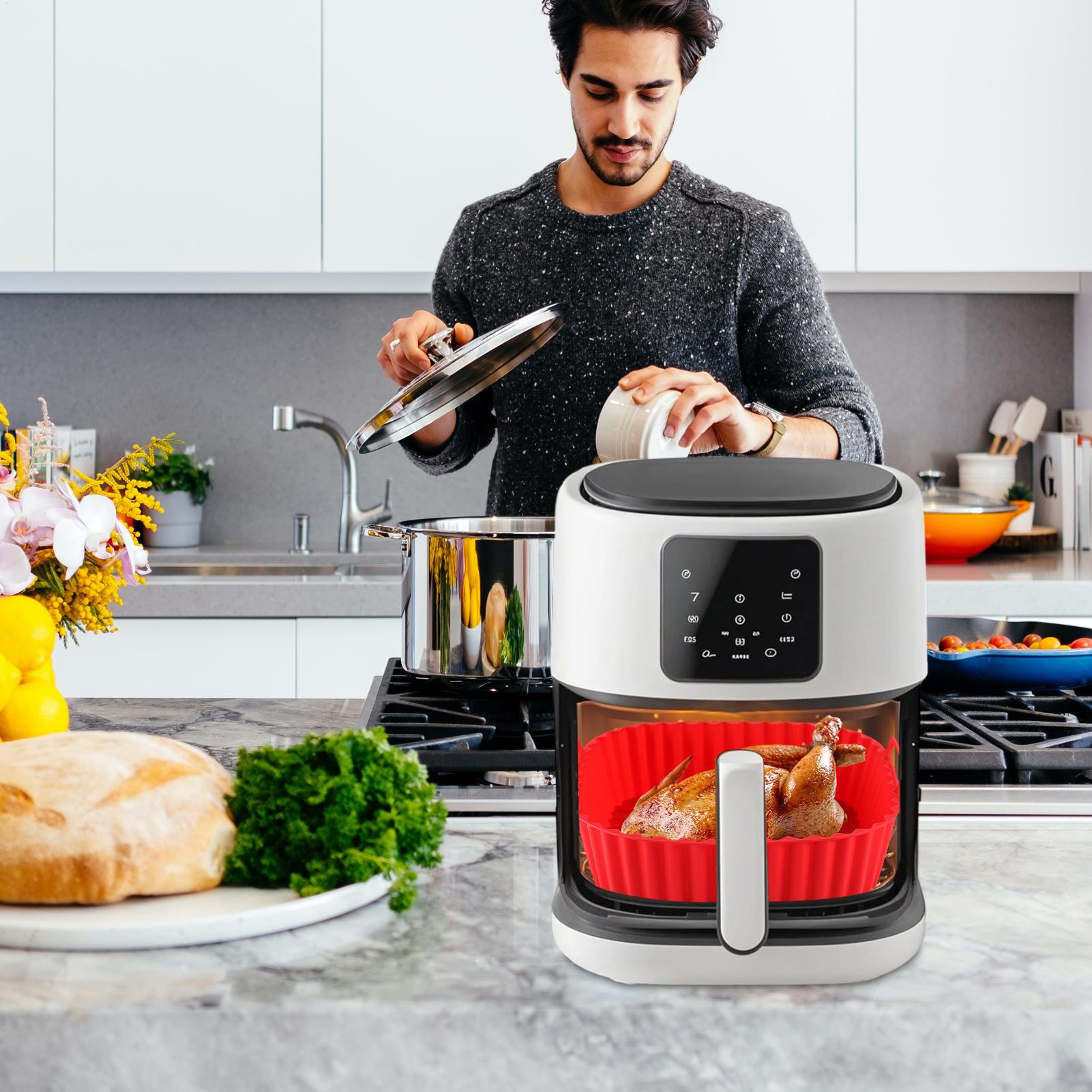 Silicone Air Fryer Liners Pot  - Kitchen Gadgets Men 评论和价格