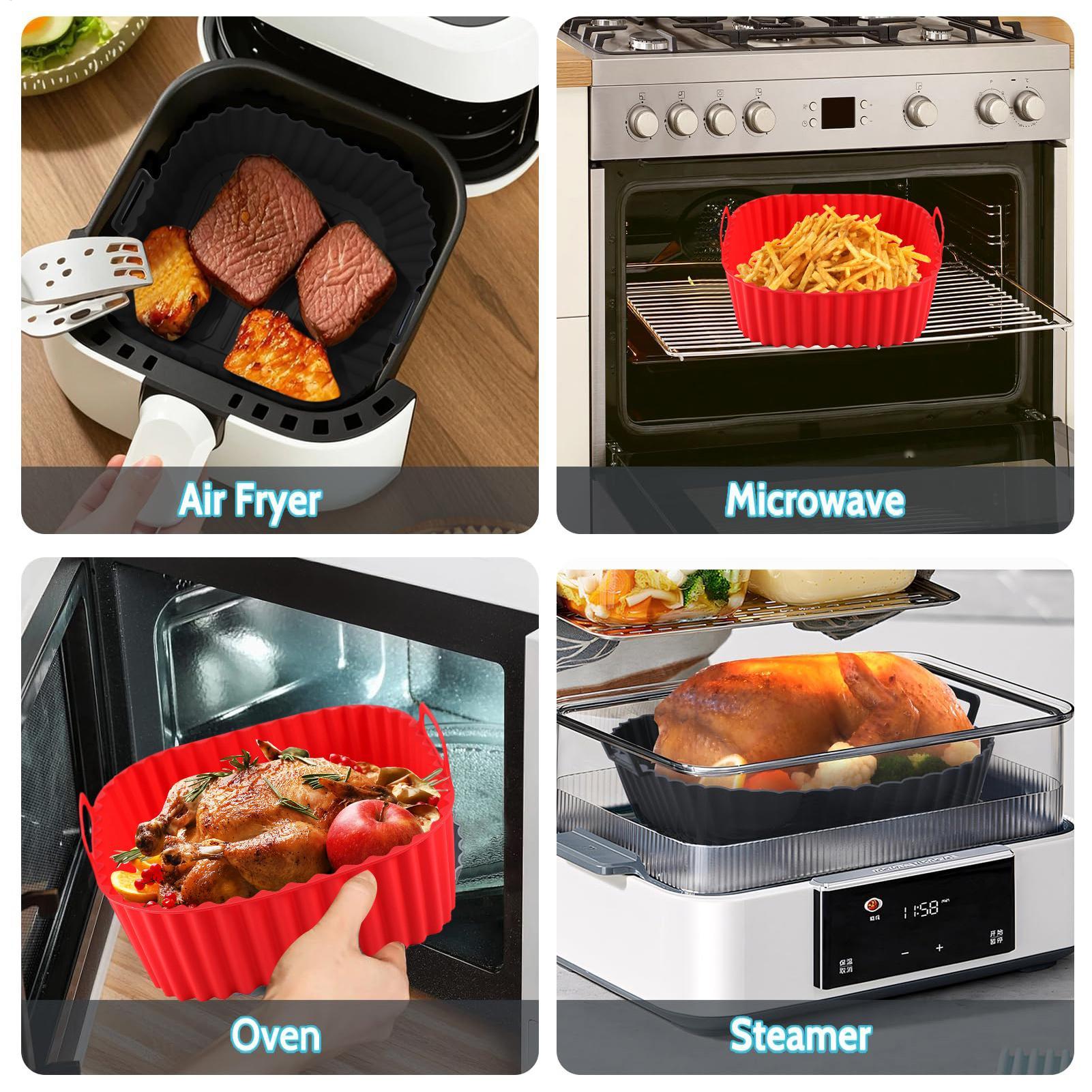 Silicone Air Fryer Liners Pot  - Kitchen Gadgets Men 评论和价格