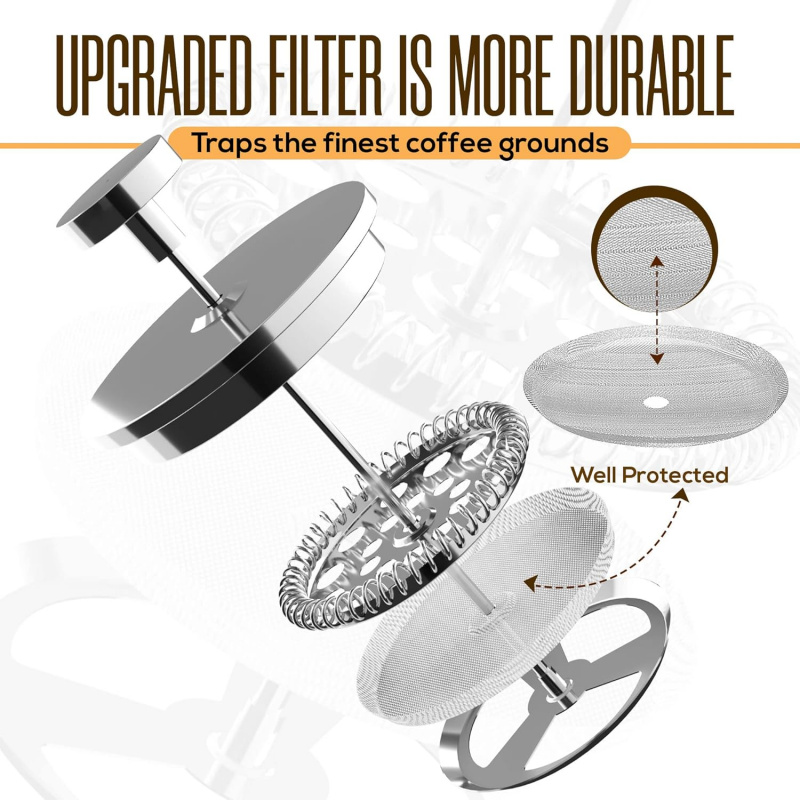 304 Grade Stainless Steel Fren - French Press Coffee Maker 评论和价格