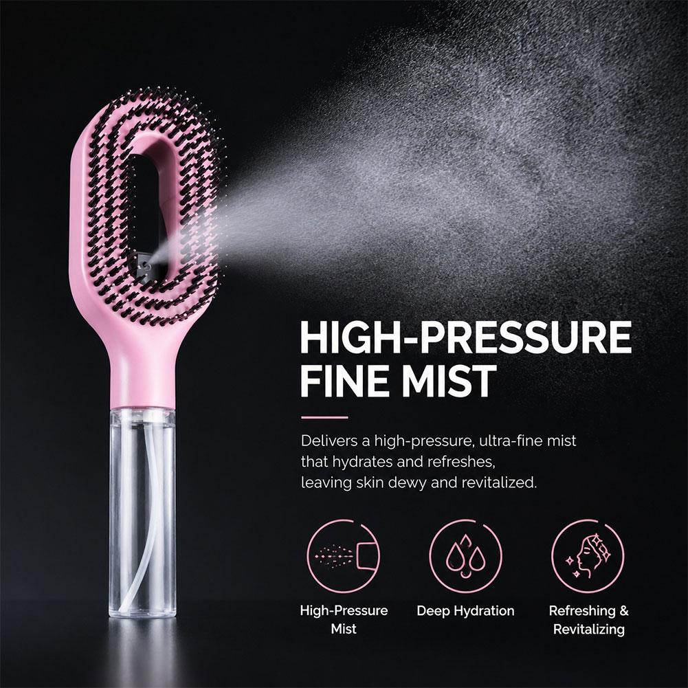 2 in 1 Spray Hair Brush Detang - Oil Mister Spray Bottle 评论和价格