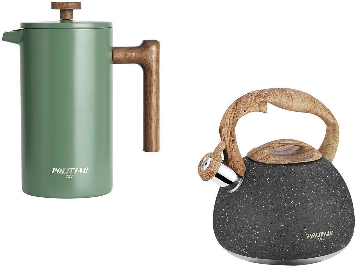 POLIVIAR 34 oz French Press Co - French Press Coffee Maker 评论和价格