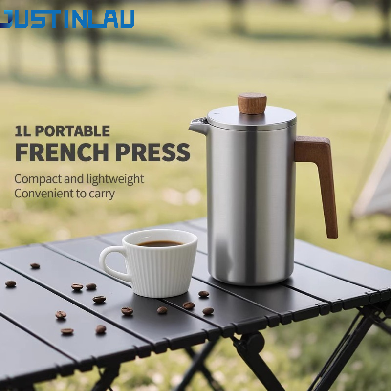 JUSTINLAU 1000ml Stainless Ste - French Press Coffee Maker 评论和价格
