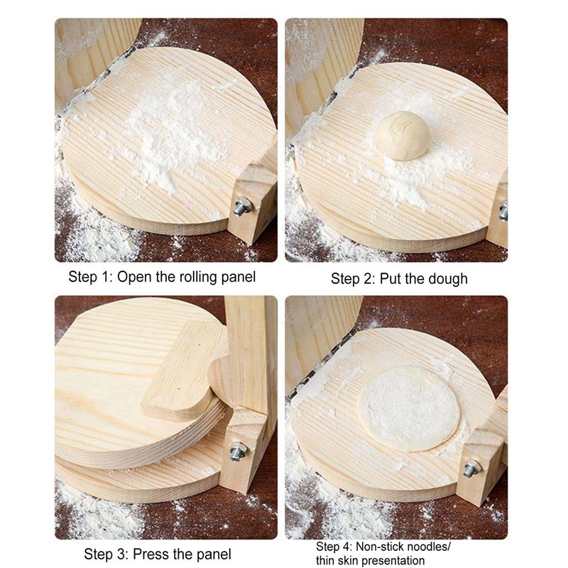 ABUL-2X Wood Tortilla Press Du - Kitchen Gadgets Roti Maker 评论和价格